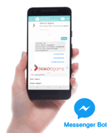 Demo ajans facebook messenger bot sistemi